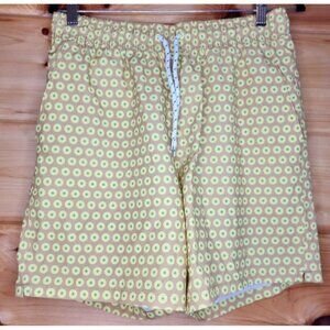 George Men's All Guy 7" Inseam Swim Trunks Shorts Lemonade Swim Size M (32/34)